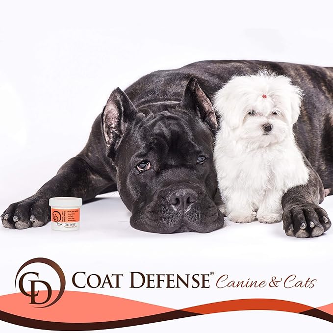 COAT DEFENSE Trouble Spot Drying Paste - Made in USA - 5 Oz Dog & Cat Skin Care, Itchy Skin & Allergies, Alleviates Hot Spots for Dogs & Cats, Insect Bites Relief & Dog Wound Care-PawvioPets