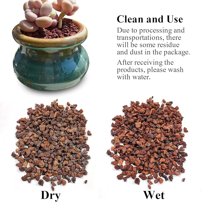 2 lbs Red Lava Rocks for Plants,1/4 Inch Crush Volcanic Rock Gravel Potting Mix for Succulent Cactus Bonsai Aquarium Fire Pits and Garden Landscaping-PawvioPets