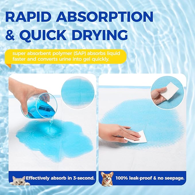 Dog Pee Pads Extra Large 28"x34" - 100 Pack Super Absorbent XLarge Puppy Pads 100 Count Leak-Proof Disposable XL Pet Potty Training Pads for Dogs, Puppies, Doggy-PawvioPets