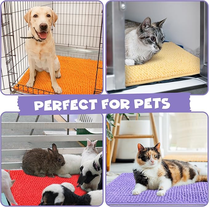 Barydat 8 Pcs Guinea Pig Cage Liner for Guinea Pig Cage Bedding Reusable Rabbit Mat Pad Washable Training Pad Animal Sleeping Bedding Mat-PawvioPets