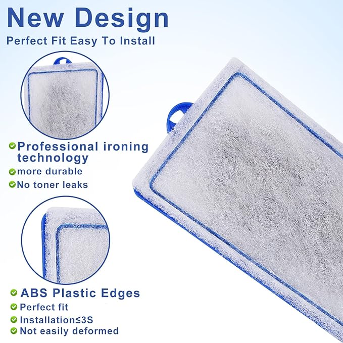 9 Count Assembled Medium Filter Cartridges Compatible with Tetra Whisper Bio-Bag Filters 10i PF10 Reptofilter 90 GPH Medium Replacement Filter Cartridges for Whisper Filter & Aquariums-PawvioPets