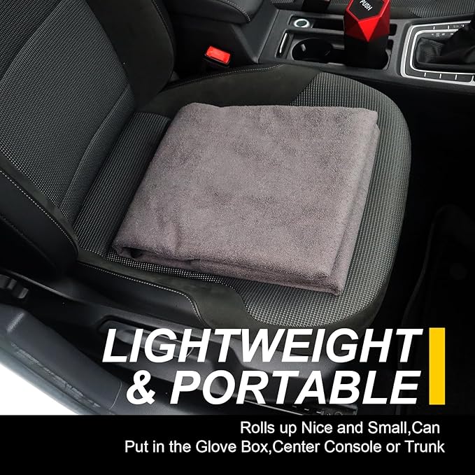 Back Seat Cover for Car Trucks Van SUV,Waterproof Rear Bench Towel Seat Covers for Dogs and Kids,Automotive Backseat Protector (Grey)-PawvioPets