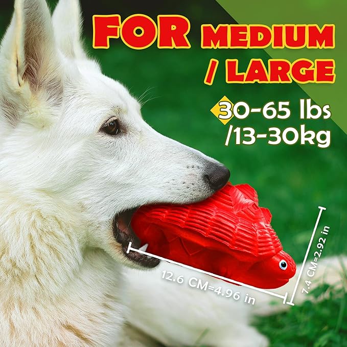 Dog Toys for Aggressive Chewers, Heavy Duty Tough Dog Toy for Large Dogs, Indestructible Squeaky Dog Toys-PawvioPets