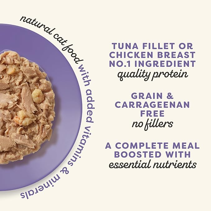 Applaws Vitality Wet Cat Food in Broth, Natural Canned Cat Food, Wet Food for Cats with Added Vitamins and Minerals, Grain Free, Carrageenan Free, Variety Selection in Broth (12 Count, 2.47 oz Cans)-PawvioPets