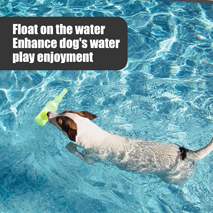 Dog Squeaky Floating Toy for Small Medium Large Dogs Training Fetch Indestructible Dog Chew Toys Indoor Pool Beach Outdoor Pet Supplies Green M-PawvioPets