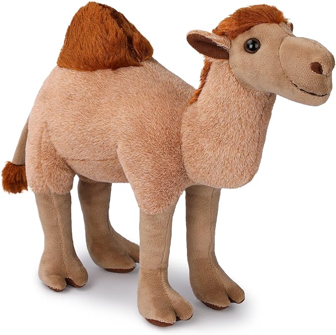 Camel Plush Toy, Stuffed Animal Plushie Doll, Soft Fluffy Like Real Desert Animals Hugging Toy - Present for Every Age & Occasion-PawvioPets