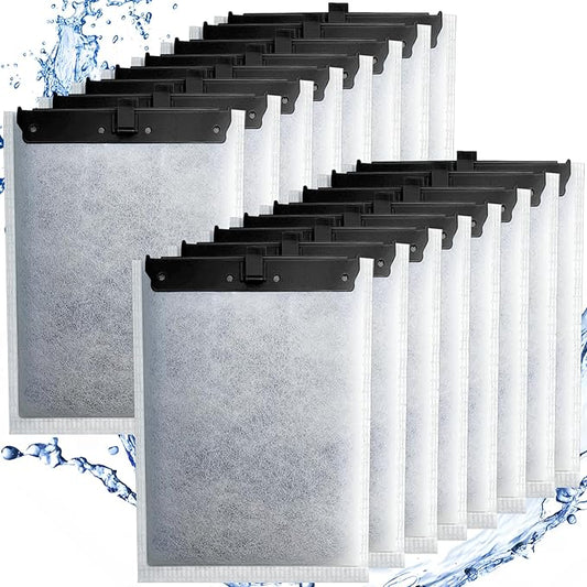 driamor 16 Pack Large Filter Cartridges Compatible with Whisper Filters 20i/40i IQ20/30/45/60 PF20/30/40/60, Aquarium Filter Cartridge Replacement Assembled Compatible with ReptoFilter-PawvioPets