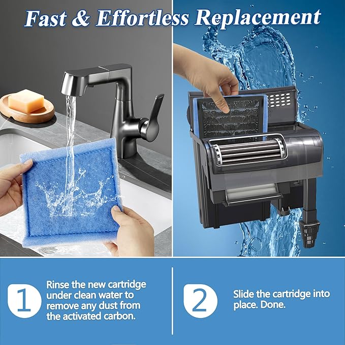 Aquarium Filter Cartridge for Fish Tank: 10-Pack for Rite-Size C & EZ-Change #3 Replacement Cartridge Compatible with Marineland Penguin PRO 275/375 & Original 200/350 & Aqua-Tech Filter 20-40/30-60-PawvioPets