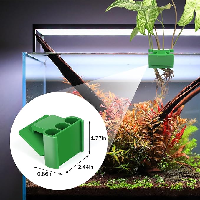 4Pcs 3 Holes Upgraded Aquatic Plant Cup Aquarium Plant Holder for Tank, Hanging Aquarium Plant Holder, Aquarium Aquatic Plant Cultivation, Aquarium Plant Decoration.-PawvioPets