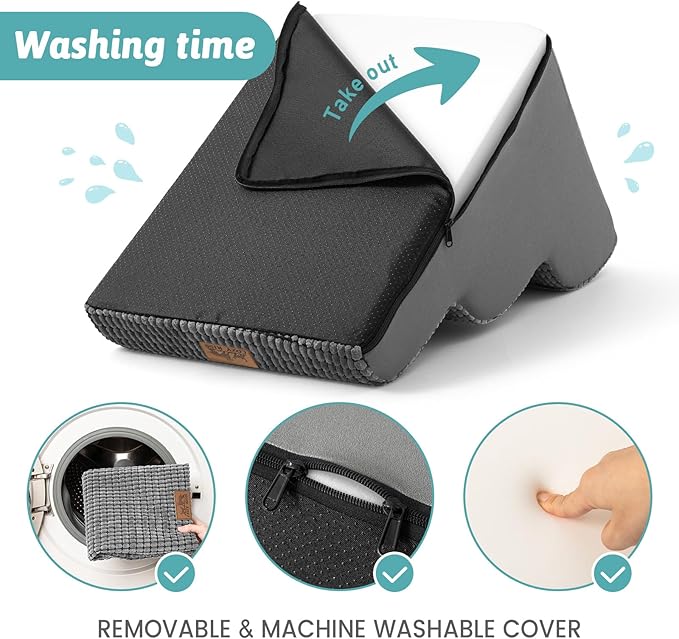 Dog Stairs for Small Dogs 15.7" H, Curved Dog Step for Puppy, Older Cat, Medium Pet Ramp for Sofa, Couch or Chair, Ladder with High Density Foam, 15.7x22.4x15.7 inch, 3 Step, Light Grey-PawvioPets