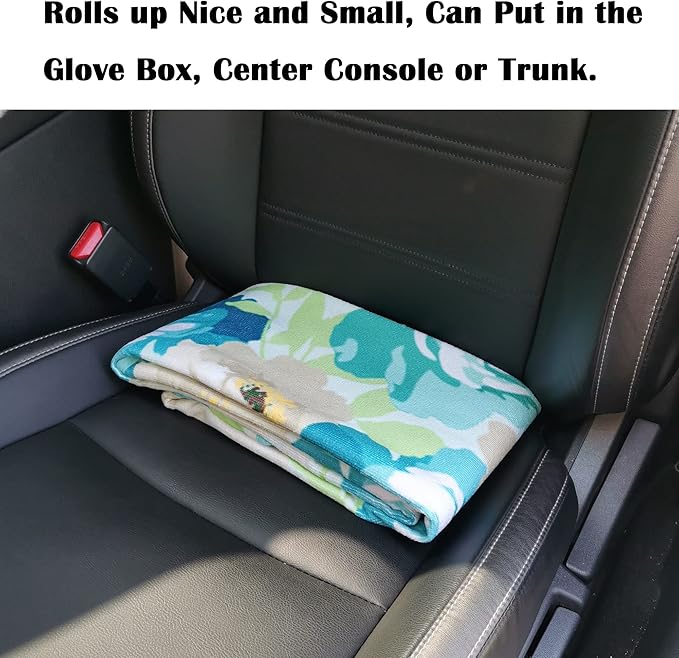 Car Seat Cover Protector Front Seats,for Gym Workout,Running,Swimming,Beach and Hiking,Waterproof Sweat Towel Bucket Seat Covers for Cars SUV Trucks (Chrysanthemum, 1Pcs)-PawvioPets