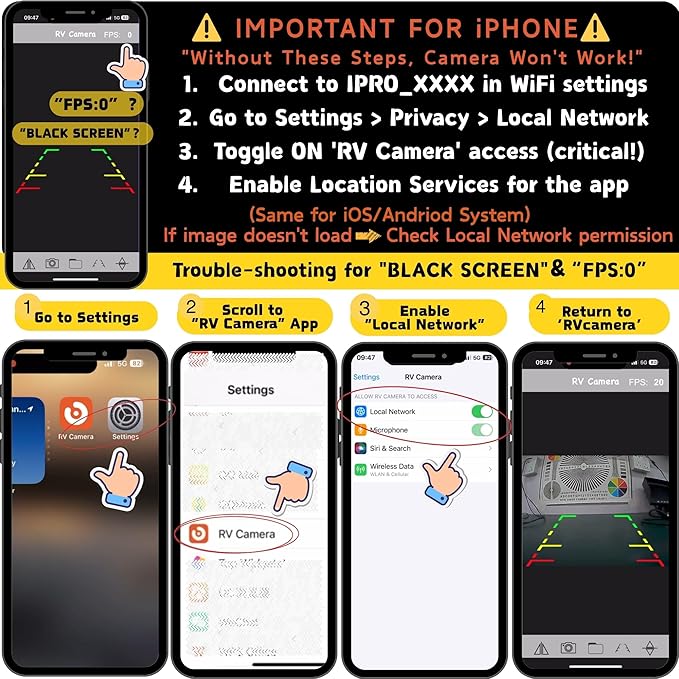 EWAY WiFi Magnetic Hitch Wireless Backup Rear/Front View Camera Rechargeable Battery for Easy Hitching of Gooseneck Horse Boat Travel Trailer/Fifth Wheels/RV/Camper Reverse for iPhone iPad Android-PawvioPets
