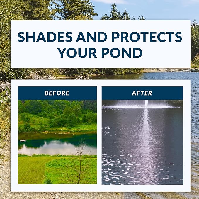 Airmax Twilight Blue Pond Dye 4X Concentrate for Outdoor Ponds & Lakes, Natural Pond Colorant & Beauty Enhancer, Block Ultraviolet Rays, Fish, Bird & Livestock Safe, Easy Liquid Application,1 Quart-PawvioPets