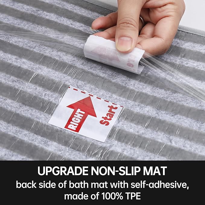 COSY HOMEER Edging Stair Treads Non-Slip Corner Indoor Stair Runners for Wooden Steps,Landing Slip Resistant Stair Rugs for Kids and Dogs, 100% Polyester TPE Backing,Brown,20"X32"-PawvioPets