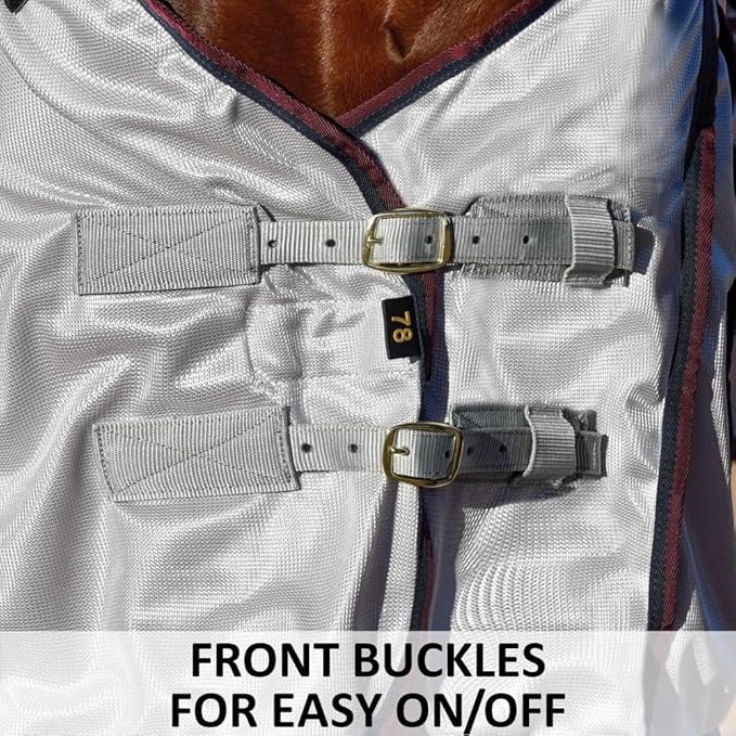 Dura-Tech RipGuard Adjusta-Fit Horse Fly Sheets | Self-Repairing Durability | Enhanced UV & Insect Protection | Ideal for All Horse Breeds-PawvioPets