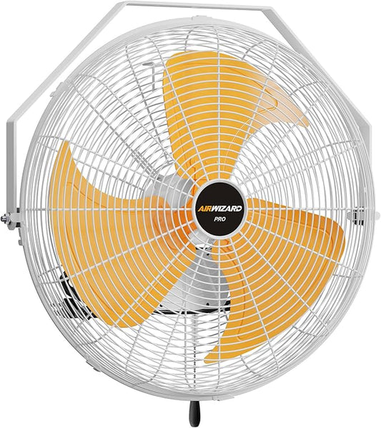 20 Inch Outdoor Wall Fan, 5800 CFM Waterproof Wall Mounted Fan Industrial Grade Metal Outdoor Fans, 3 Speeds, Adjustable Tilt, for Patio, Greenhouse, Garage, Gazebo Use, UL Listed-PawvioPets