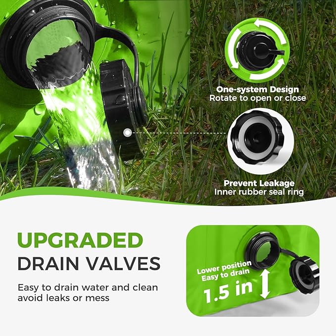 Furrybaby Dog Pool, Foldable Dog Pools for Large Dogs Portable Kiddie Pool Pet Doggie Wading Swimming (Green 63'') Indoor and Outdoor-PawvioPets