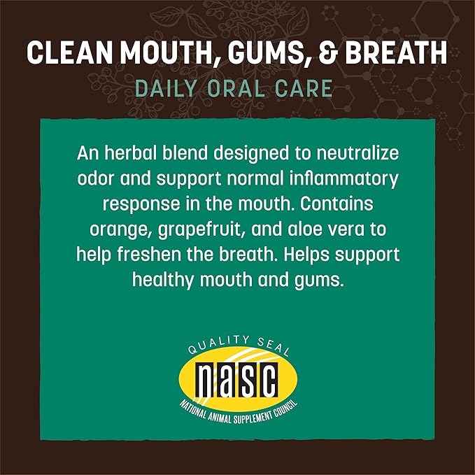 Earth Animal Herbal Remedies | Clean Mouth, Gums and Breath | 2 fl oz-PawvioPets