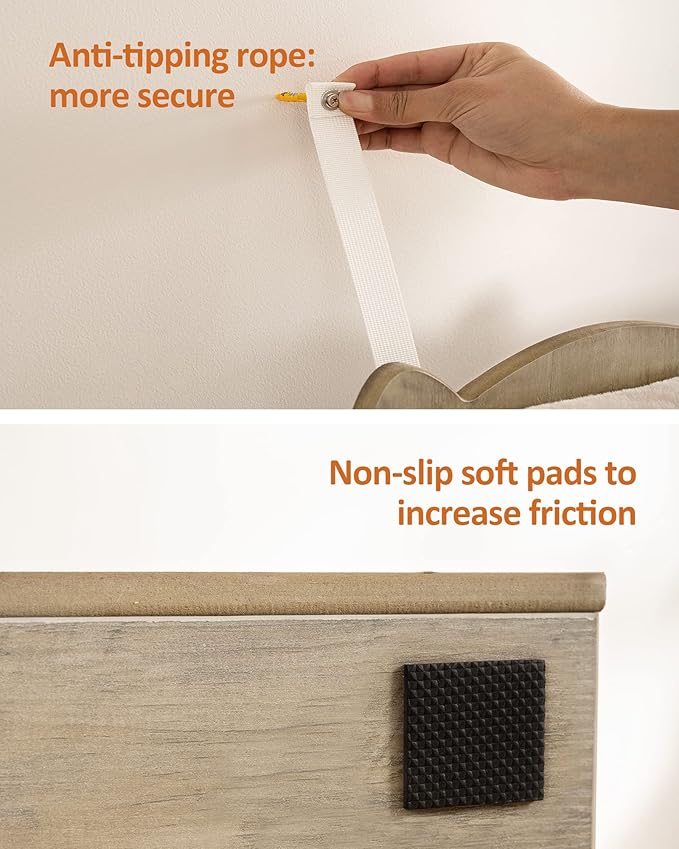 FourFurPets 43.8in 3-Tier Modern Cat Tree Tower Condo, Cat Scratch Posts for Indoor Cats, Big Plate, Two 19.7in Full Sisal Scratching Posts, Greige-PawvioPets