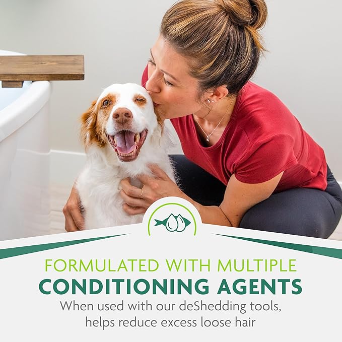 FURminator® deShedding Ultra Premium Conditioner for Dogs, 128 Oz, with Pump-PawvioPets