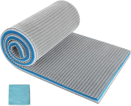 Aquarium Filter Media, Upgraded 8-Layer Filter Sponge Pad for Fish Tank and Pond, Super Filtering Effect, Cut to Fit, Reusable and Washable Aquarium Filter Floss (11.8” x 15.7”)-PawvioPets