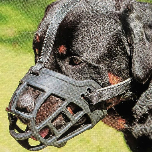 BARKLESS Dog Muzzle, Soft Basket Silicone Muzzle for Dogs to Prevent Biting and Chewing, Breathable Cage Mouth Cover for Training, Allows Drinking and Panting, Used with Collar-PawvioPets