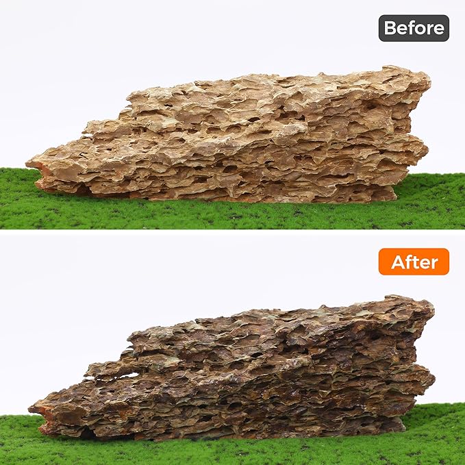18-20 Inches Natural Dragon Stone 1 PCS Ultra Large Aquarium Rocks for Aquascaping, Aquarium Landscaping, Terrariums, Fish Tank Decoration, Vivariums, Paludarium, Amphibian Enclosures-PawvioPets