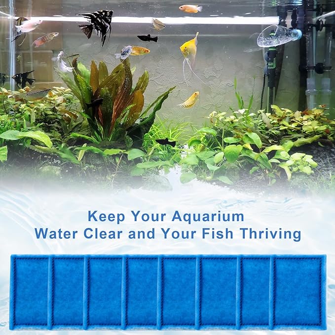 8 Pack Aquarium Filter Cartridge Replacement Rite-Size B Filter Cartridges Compatible with MarineLand Penguin PRO Power Filters 100/125/175 /150, for Aqua-Tech(EZ-Change #2) 10-20 Gallon Power Filters-PawvioPets