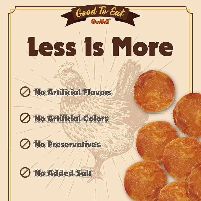 Gootoe Chicken Chips 1lb, All Natural, Grain-Free, High-Protein, Low Fat, Healthy & Easily Digestible, Soft Texture-PawvioPets