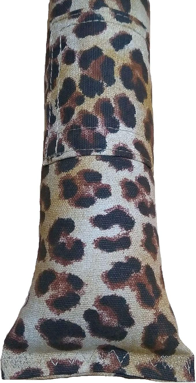 15" Leopard Print Catnip Cat Kicker Toy with Refillable Pocket (Kickers Filled with 1 oz Premium Canadian Catnip)-PawvioPets