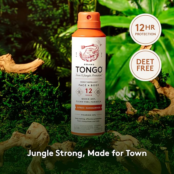 DEET-Free Insect Repellent with Picaridin, The 12 Hour Protection, DEET Alternative - Citrus + Sandalwood-PawvioPets