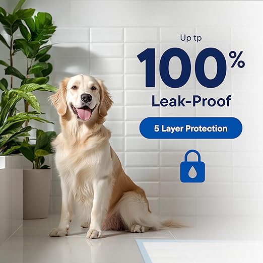 Dog Pads Large Pet Pee Pads for Dogs & Puppy Training 28" x 30" Potty Pads for Dogs [50-COUNT] Leak-Proof Dog and Puppy Pads - Quick-Dry Surface - Heavy Duty Absorbent Disposable Dog Wee Pad Bulk Pack-PawvioPets