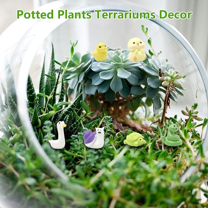 36 Types Forest Mini Resin Animals, Plastic Tiny Animals to Hide, Miniature Animals Figures for Fairy Garden, Dollhouse, Terrariums, Shadowboxes, Cake Topper Decor-PawvioPets