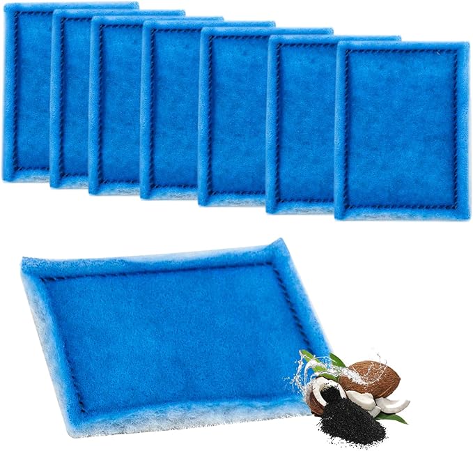 8 Pack Aquarium Filter Cartridge Replacement Rite-Size B Filter Cartridges Compatible with MarineLand Penguin PRO Power Filters 100/125/175 /150, for Aqua-Tech(EZ-Change #2) 10-20 Gallon Power Filters-PawvioPets
