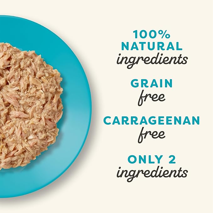 Applaws Natural Wet Cat Food in Broth, Limited Ingredient Wet Cat Food Pouches, No Additives, Made with Natural Ingredients, Tuna Fillet in Broth (12 x 5.3oz Pouches)-PawvioPets