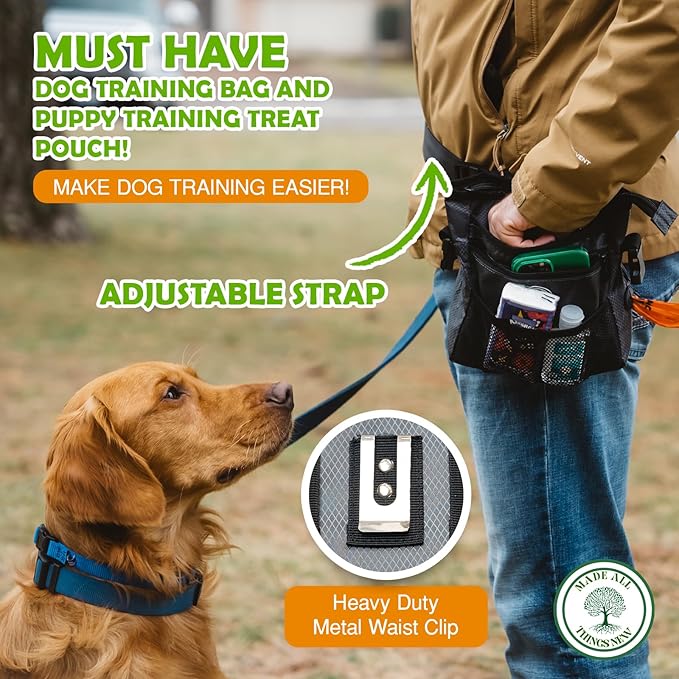 Dog Poop Holder with Dog Poop Bag Dispenser for Responsible Pet Owners - Leave no Trace!-PawvioPets
