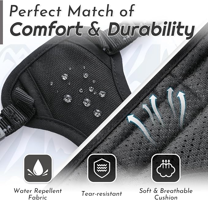 Eagloo Small Dog Harness No Pull, Service Vest with Reflective Strips and Control Handle, Adjustable and Comfortable for Easy Walking, No Choke Pet Harness with 2 Metal Rings, Black, XS-PawvioPets