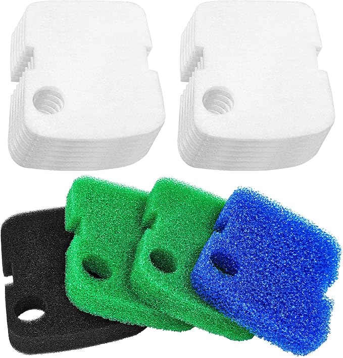 Canister Filter Pads Replacement for Penn Plax Cascade 1000 Canister Filter Aquarium Canister Filter Media Pads Compatible with Cascade 700/1000 CCF2UL/CCF3UL Canister Filter Fish Tank 16 Pack-PawvioPets