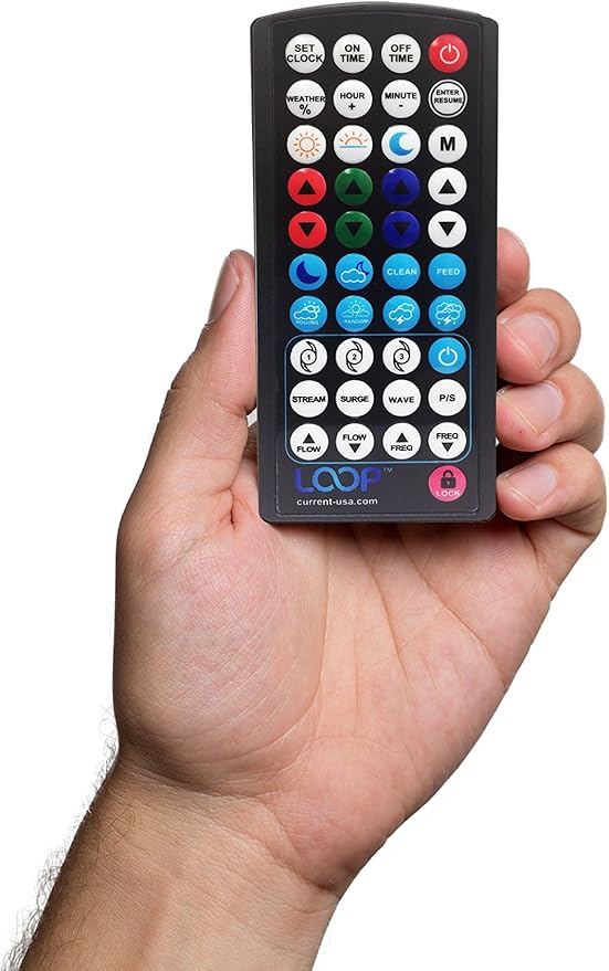 CURRENT USA 72" Inch Orbit Marine IC LED Saltwater Reef Marine Aquarium Light | 24 Hour IR Lighting & eFlux Wave Pump Control | Adjustable Color Spectrum for Fish Tank (4108)-PawvioPets