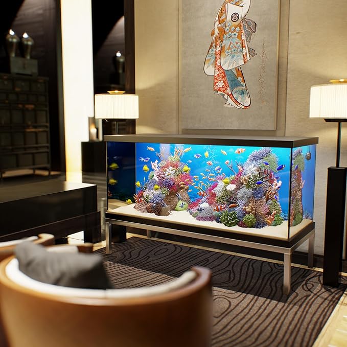 24 in X 60 in. Aquarium Stand | Industrial Style Aluminum Fish Tank Base with Open Frame Design-PawvioPets