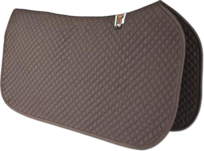 ECP Equine Comfort Products All Purpose Diamond Quilted Western Saddle Pad for Injury Prevention, Breathable, Hypoallergenic, Shock-Absorbing Cushion for Horse Comfort-PawvioPets