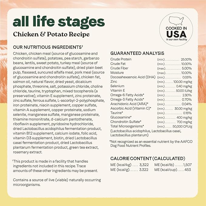 Canidae All Life Stages Real Chicken & Potato Recipe – High Protein and Grain-Free Premium Dry Dog Food for All Ages, Breeds, and Sizes– 24 lbs.-PawvioPets