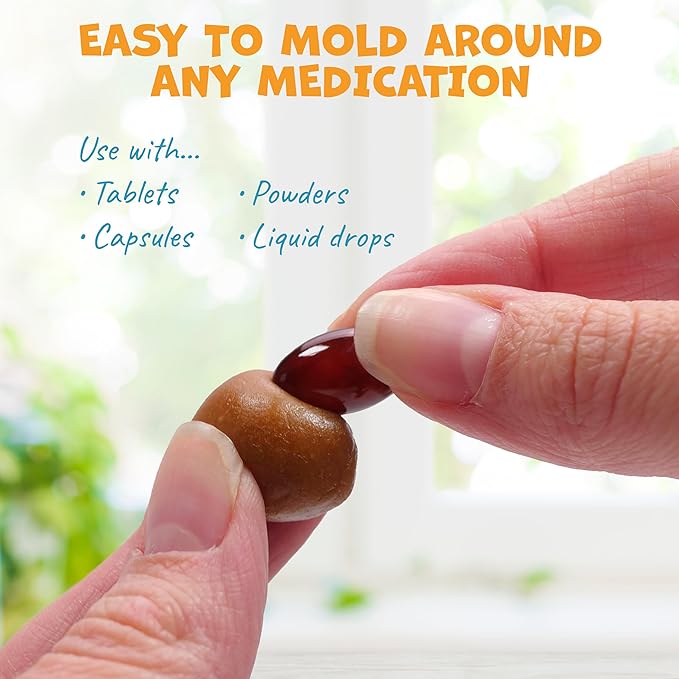 Flavor-Doh - Flavored Pill Wrap for Dogs to Hide Capsules, Create Pockets, and Form Pill Treats for Dogs - Easy-to-Use Treat Paste for Pet Medicine - Peanut Butter (8oz)-PawvioPets