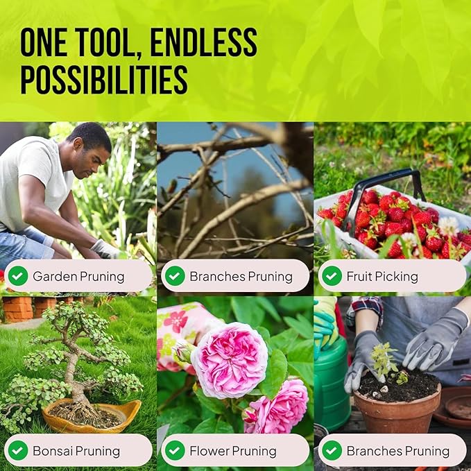 2-Pack Stainless Steel Gardening Scissors, Pruning Shears and Clippers for Gardening-PawvioPets