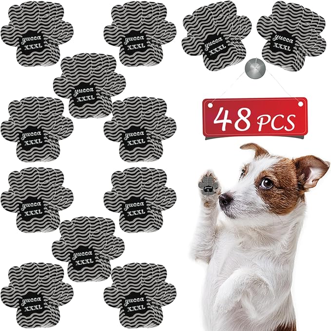 Dog Anti Slip Paw Grips Traction Pads, Dog Paw Protector with Stronger Adhesive, Toe Grips for Dogs from Slipping on Hardwood Floors, Dog Shoes Booties Socks Replacement for Older Dogs-PawvioPets