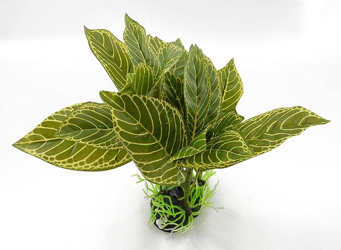 CNZ® Aquarium Fish Tank Green Lifelike Underwater Plastic Plant Aquatic Water Grass Decor (10-inch (W) x 8-inch (H))-PawvioPets