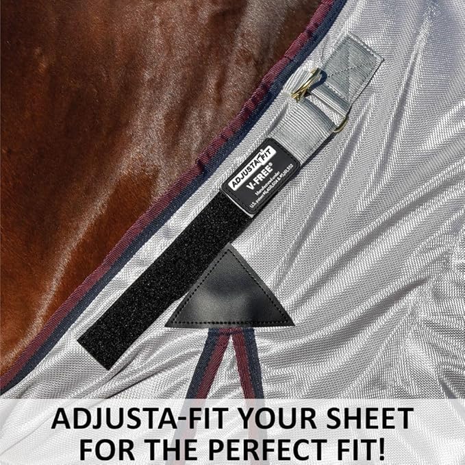 Dura-Tech RipGuard Adjusta-Fit Horse Fly Sheets | Self-Repairing Durability | Enhanced UV & Insect Protection | Ideal for All Horse Breeds-PawvioPets