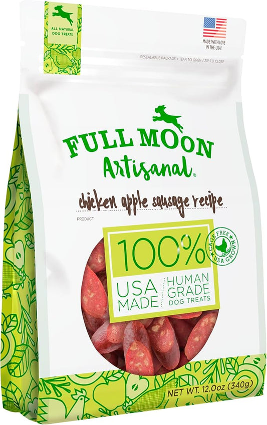 Full Moon Chicken Apple Sausage 12.0 oz-PawvioPets