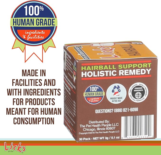 Cat Hairball Support - Cat Grooming Supplies Remedy - Beeswax & Cod Liver Oil Hairball Control - Skin Supplement - Gel Packets - 30 Use-PawvioPets