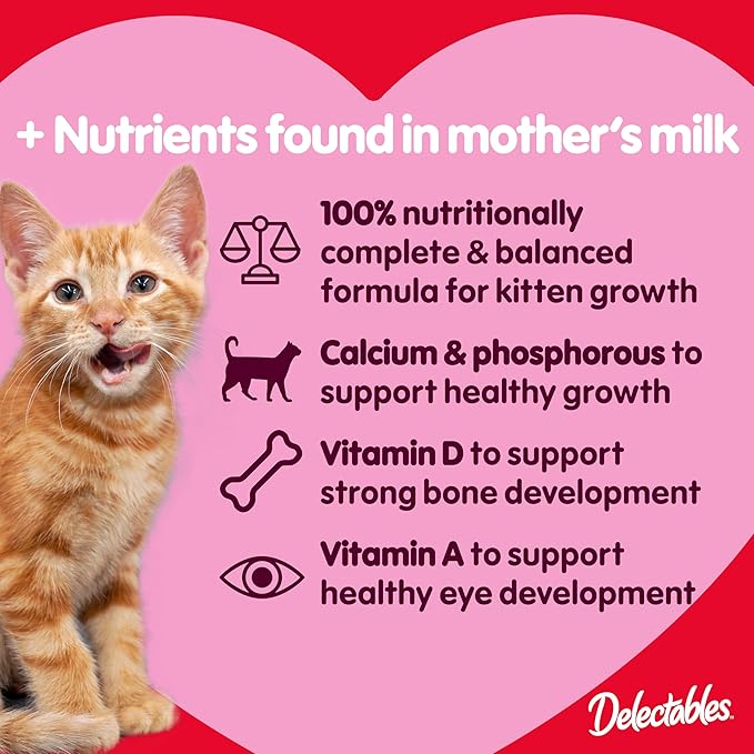 Delectables Squeeze Up Kitten Variety Pack, Creamy Squeezable Puree, Lickable Wet Cat Treats, Grain Free, No Added Fillers, No by-Products, No Added Preservatives, 0.5 Ounces Tube, 20 Tubes Total-PawvioPets